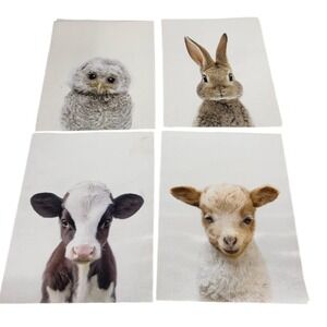 Animal Prints Wall Art‎ Decor Nursery  High Quality 8 Photo Prints Farmhouse